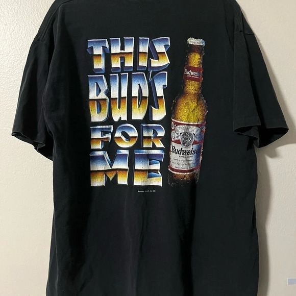Single stitch Vintage Anheuser-Busch Budweiser tee no tag but measures size XL - Picture 5 of 8